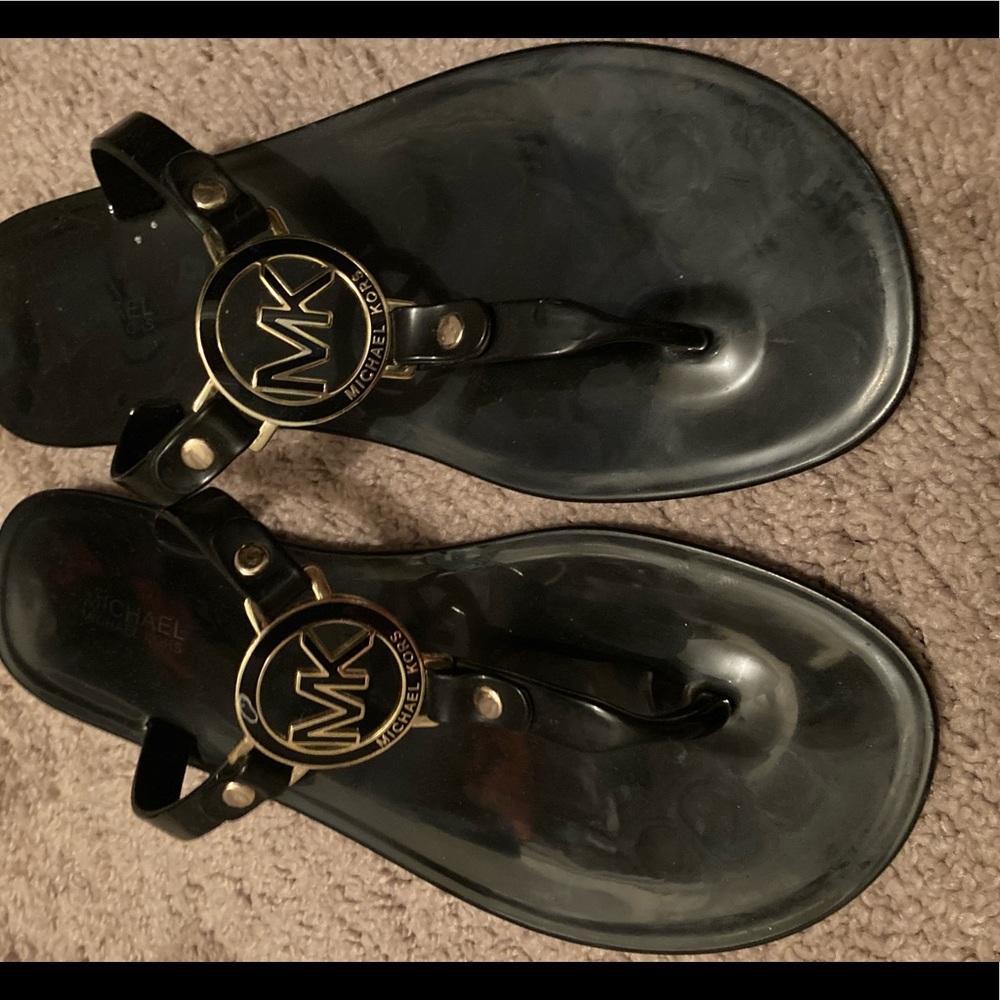 Michael Kors Black flip flops 7
